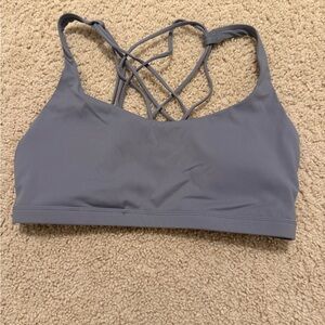CRZ YOGA Strappy Back Sports Bra - Blue